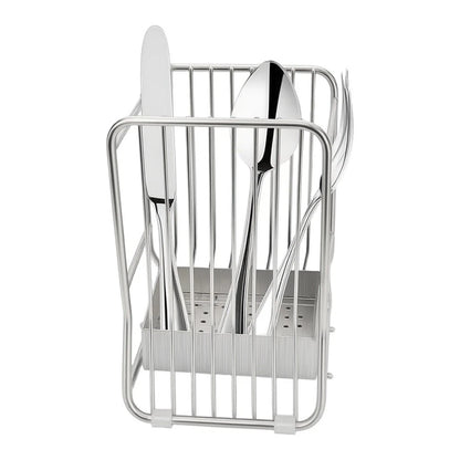 Stainless Steel Cutlery Holder with Quick Dry Drainage System