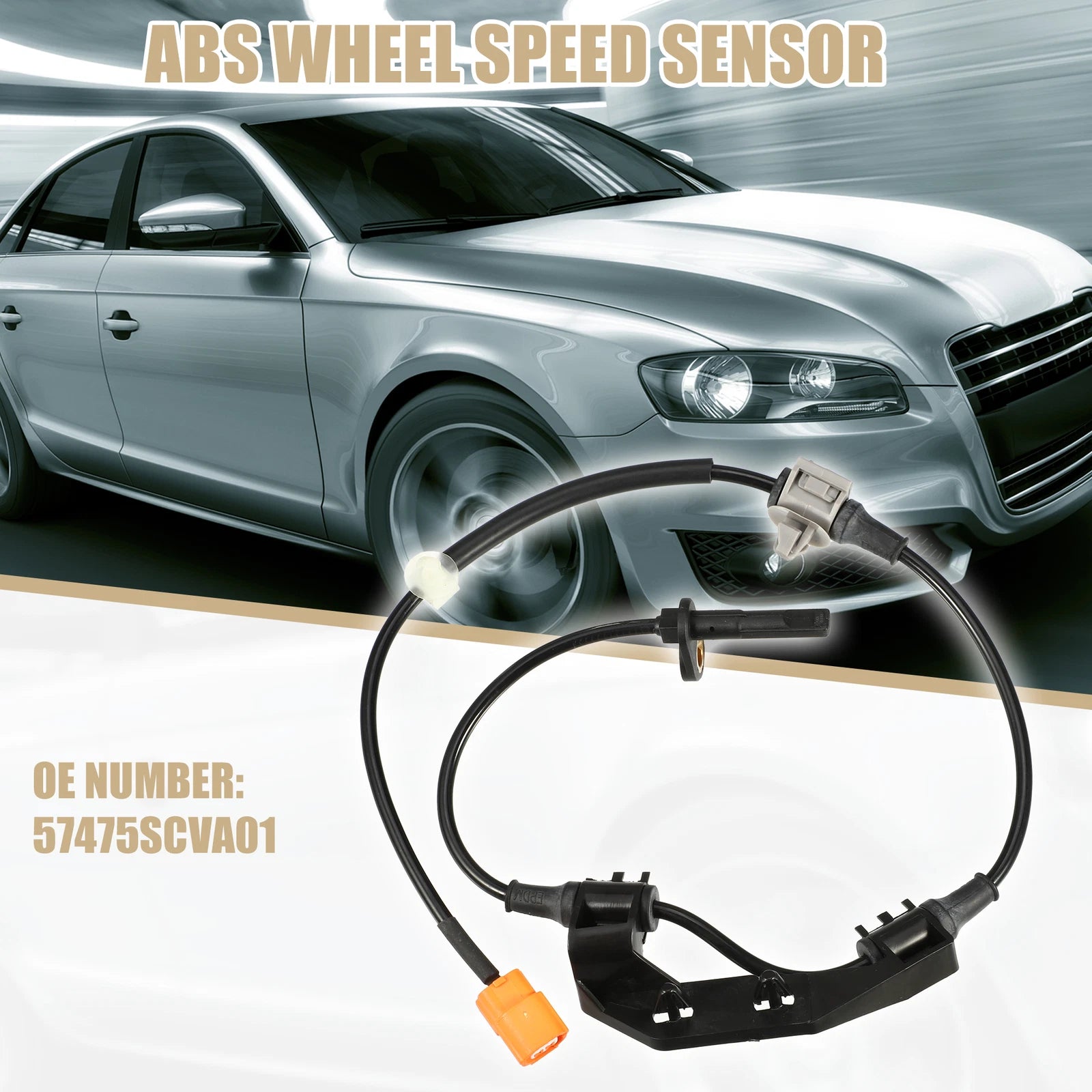 1pc ABS Wheel Speed Sensor for Honda Element (2003–2011) No.57475SCVA01