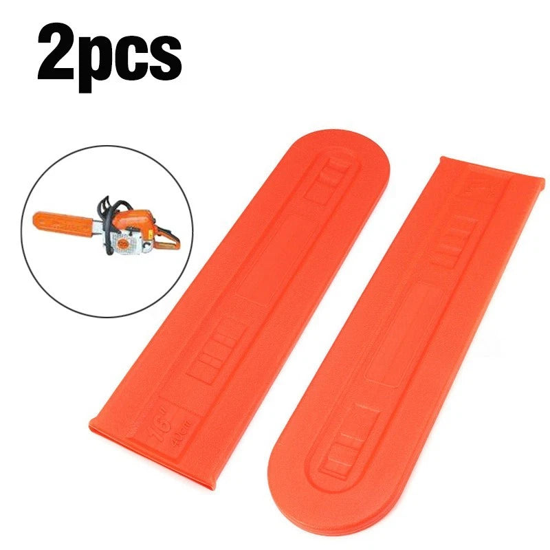 2X Chainsaw Bar Cover for Plastic Replacement (Orange)
