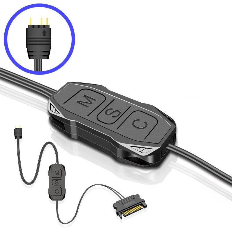 AR-1 RGB Light Controller Cable for AURA ARGB (5V, 3 Pin to SATA)