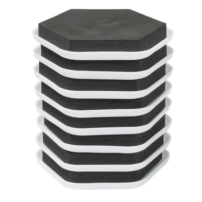 8Pc Hexagonal Furniture Gliders for Easy Moving