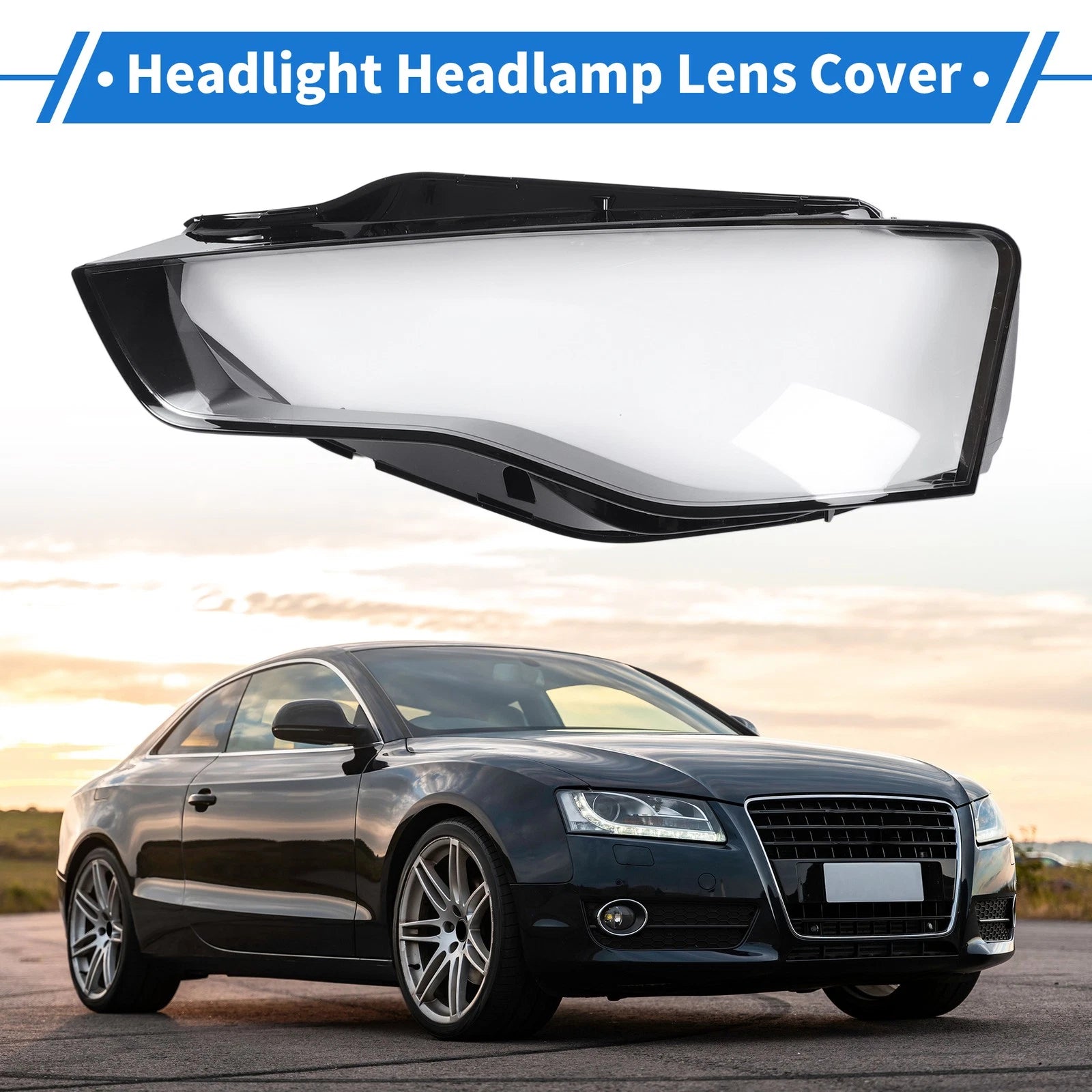 Headlight Lens Cover Front Left for Audi A5 (2012–2015)