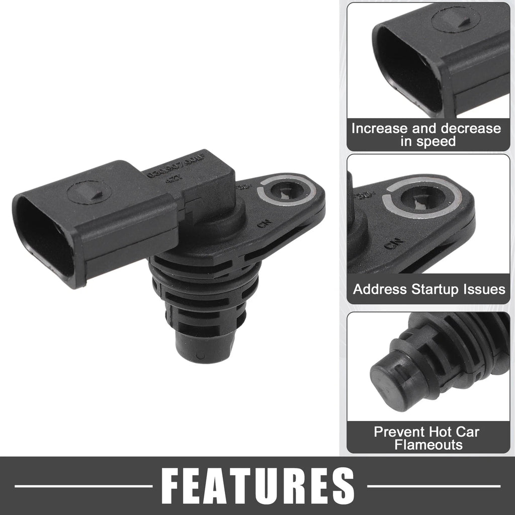 Camshaft Position Sensor Replacement for Volkswagen Atlas 2018–2021 ABS Black