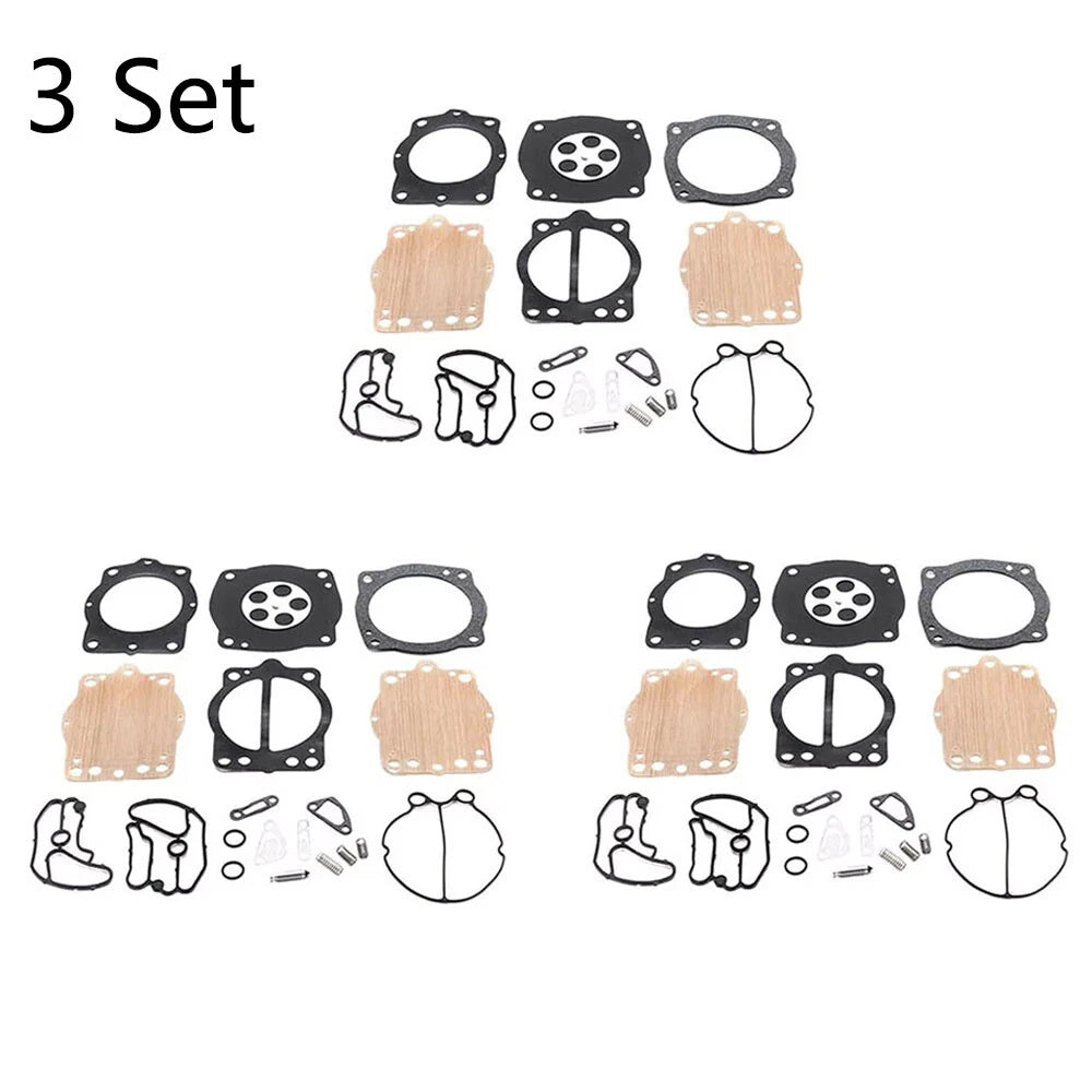 Set of 3 Carburetor Rebuild Kits for Kawasaki Keihin CDK-2 (750)