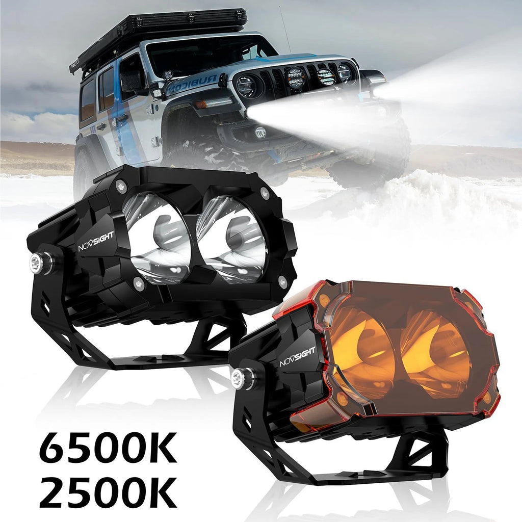 2X 4.5 Inch LED Work Light Spot Beam Pods for ATV UTV (2010–2023)