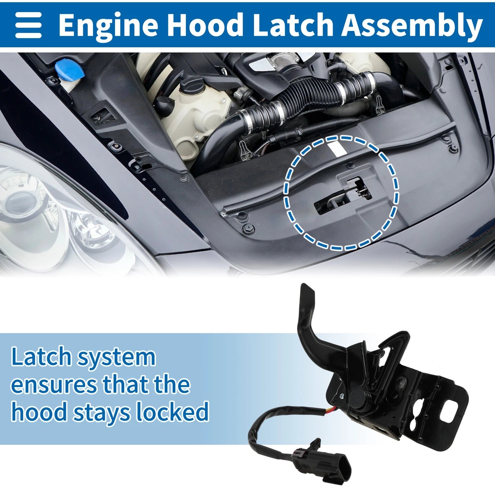 Hood Latch Assembly for Chevrolet Silverado 1500 (2014–2018)