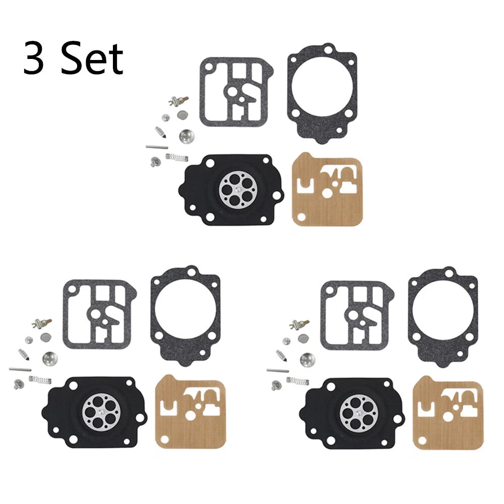Set of 3 Carburetor Gasket Repair Kit for Tillotson RK-1HE Stihl 038 Wacker BH23