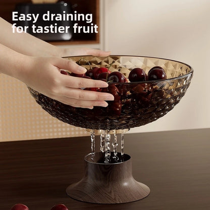 Fruit Bowl Decorative Centerpiece - Quick Drying Easy to Clean PET Material