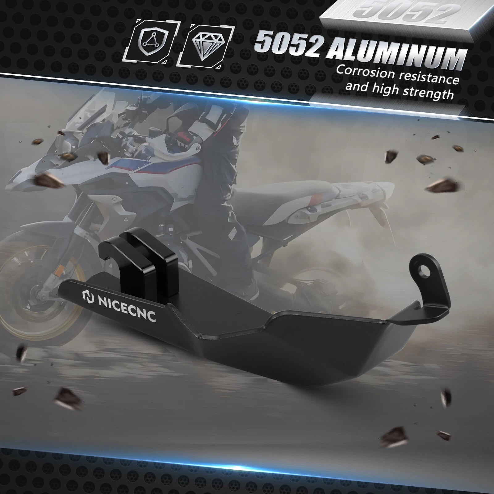 CNC Final Drive Guard Protector Bracket for BMW R1250GS (2019–2023)