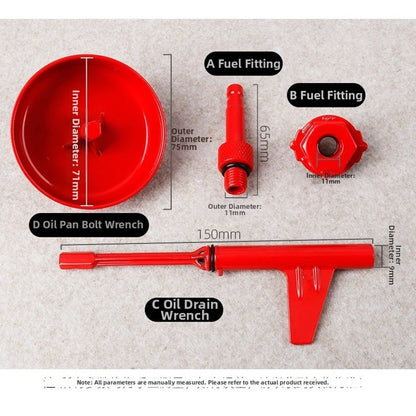 9-Speed Automotive Repair Tool Kit with Fill Adapters