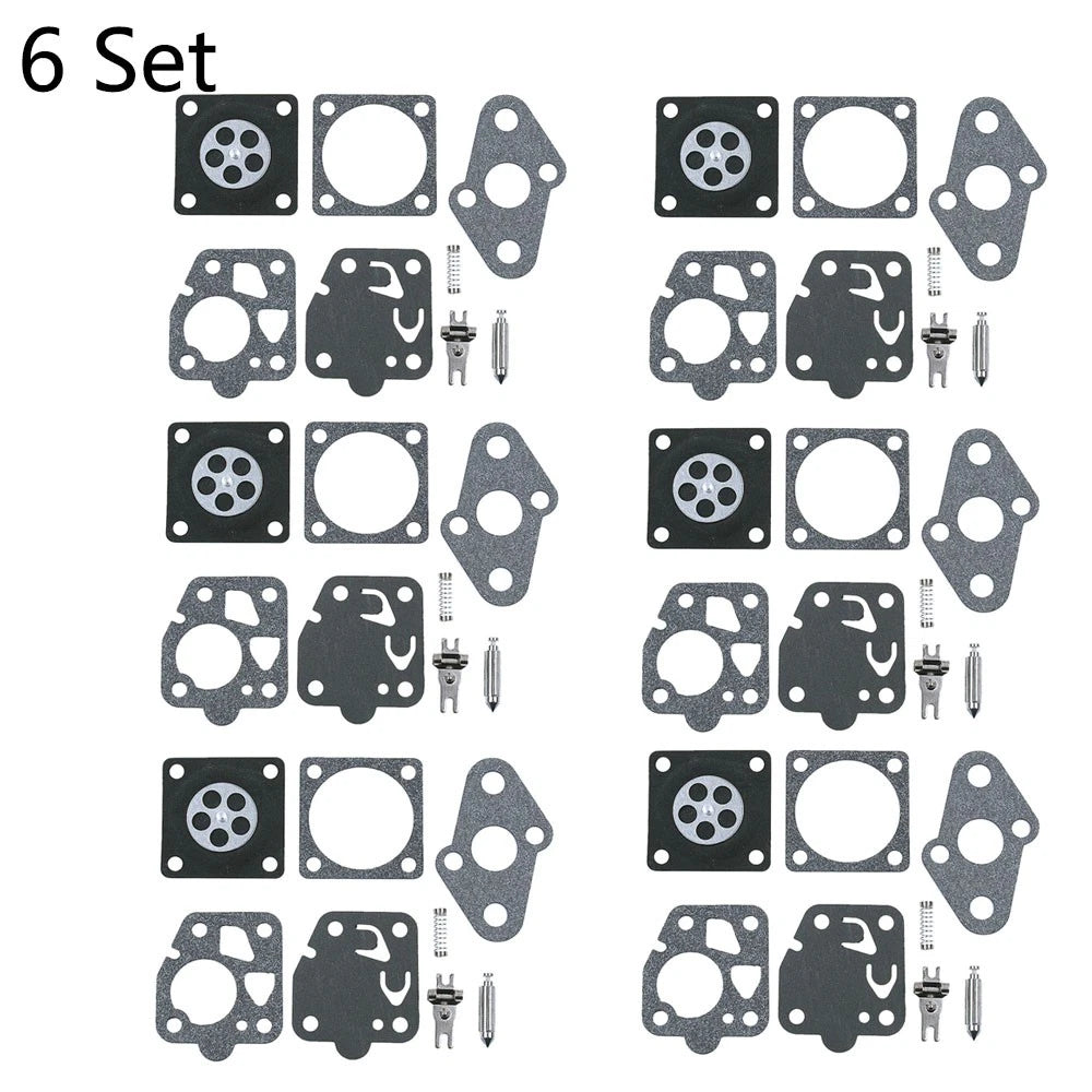 6X Carburetor Kit Repair for Kawasaki TG20 TG24 TG25 TG33 TD24 TD25 TD33 TD40