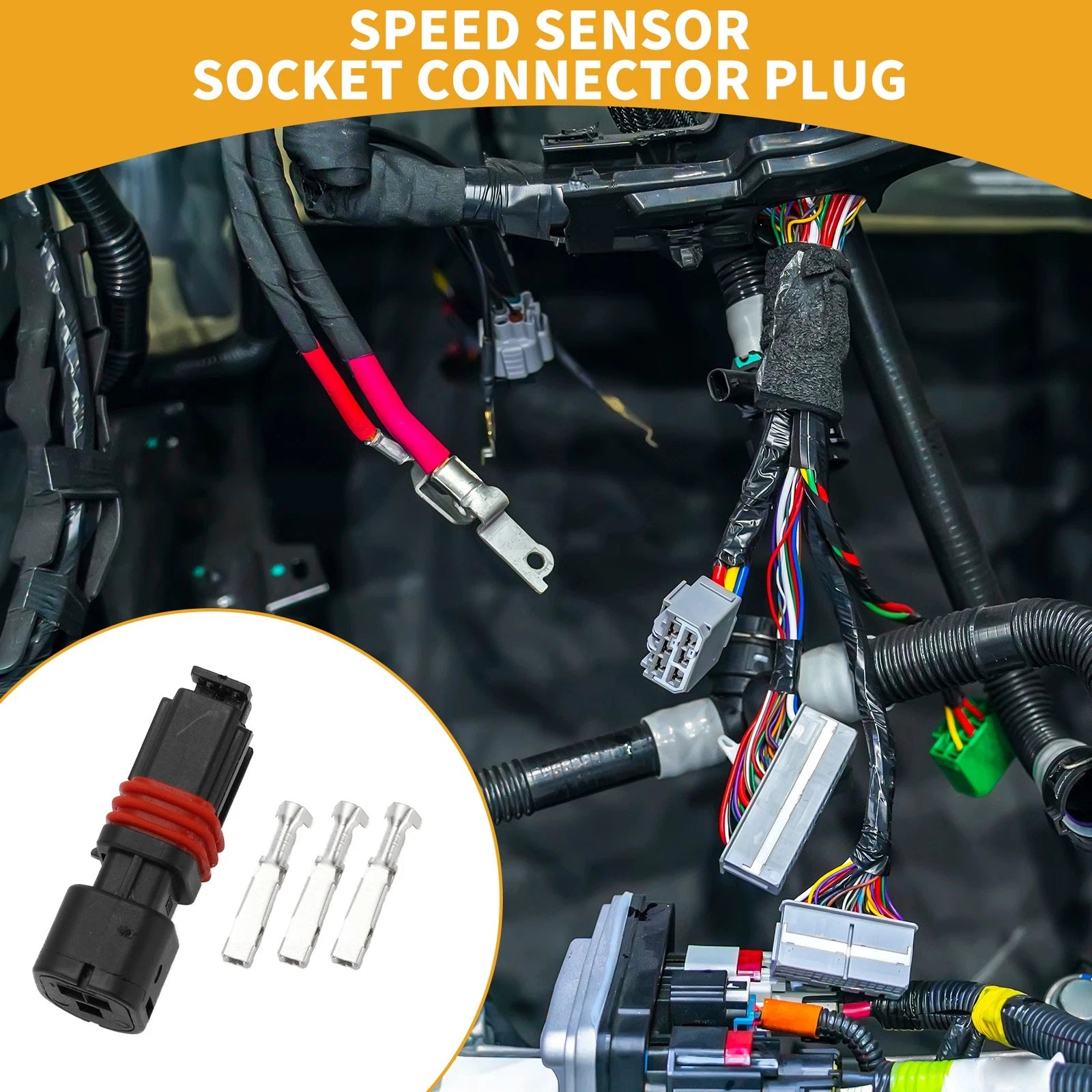 3 Pin Speed Sensor Socket Connector Plug for Renault Clio (1993–2023)