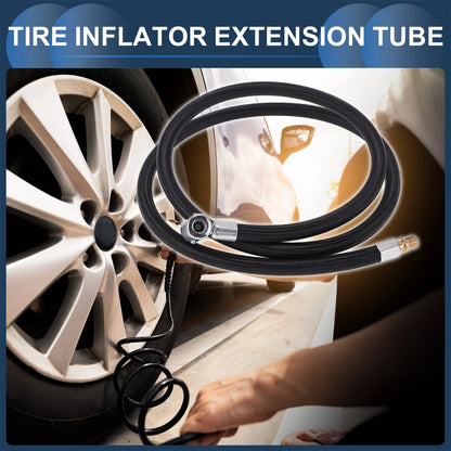 Tire Inflator Extension Tube Kit for Car Bike (45.28 in) (2000–2020)