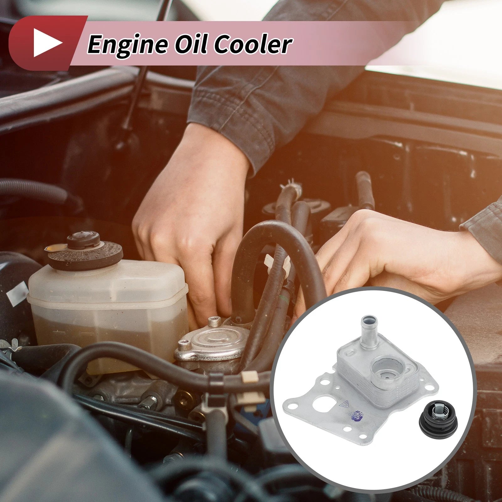 Engine Oil Cooler for Mercedes-Benz C250 Replacement (2012–2015)
