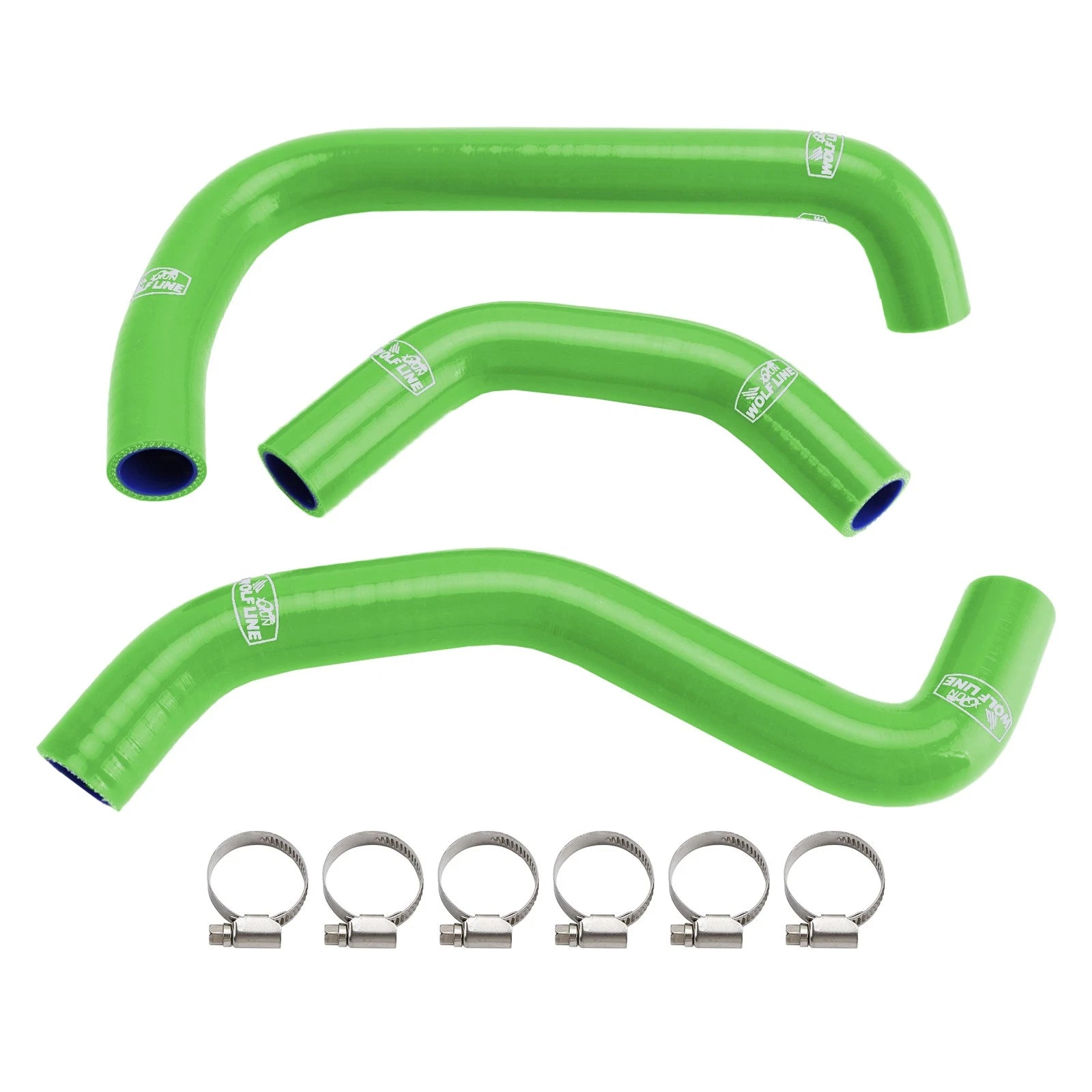 Silicone Radiator Coolant Hose for Kawasaki ZX10R ZX-10RR (2021–2025) Green