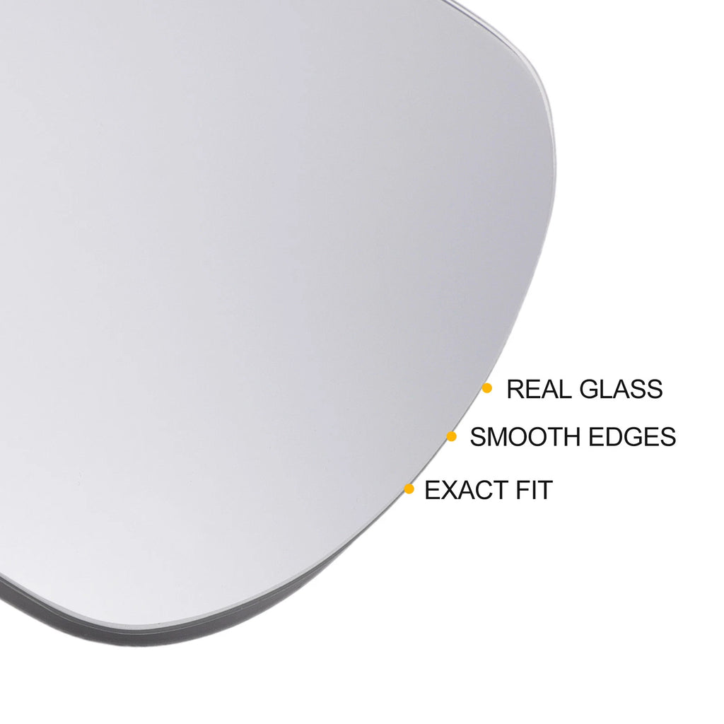 Left Side White Mirror Glass for SEAT Exeo Ibiza Leon (Non-heated)