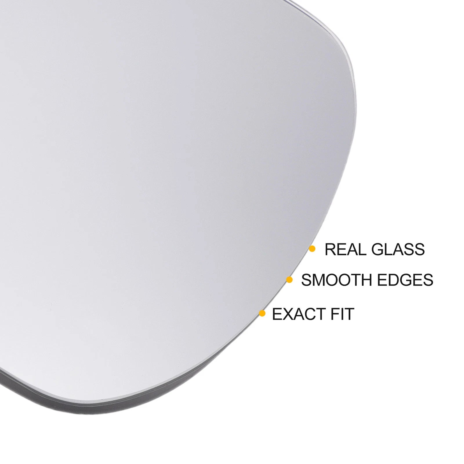 Left Side White Mirror Glass for SEAT Exeo Ibiza Leon (Non-heated)