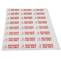 Set of 24 Unleaded Gas Only Stickers 1"x2" Waterproof Vinyl Labels