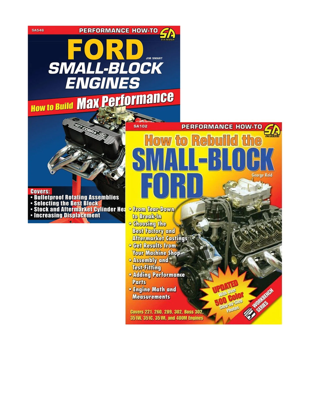 Set of 2 Ford Small-Block Engine Guides for Performance & Rebuild