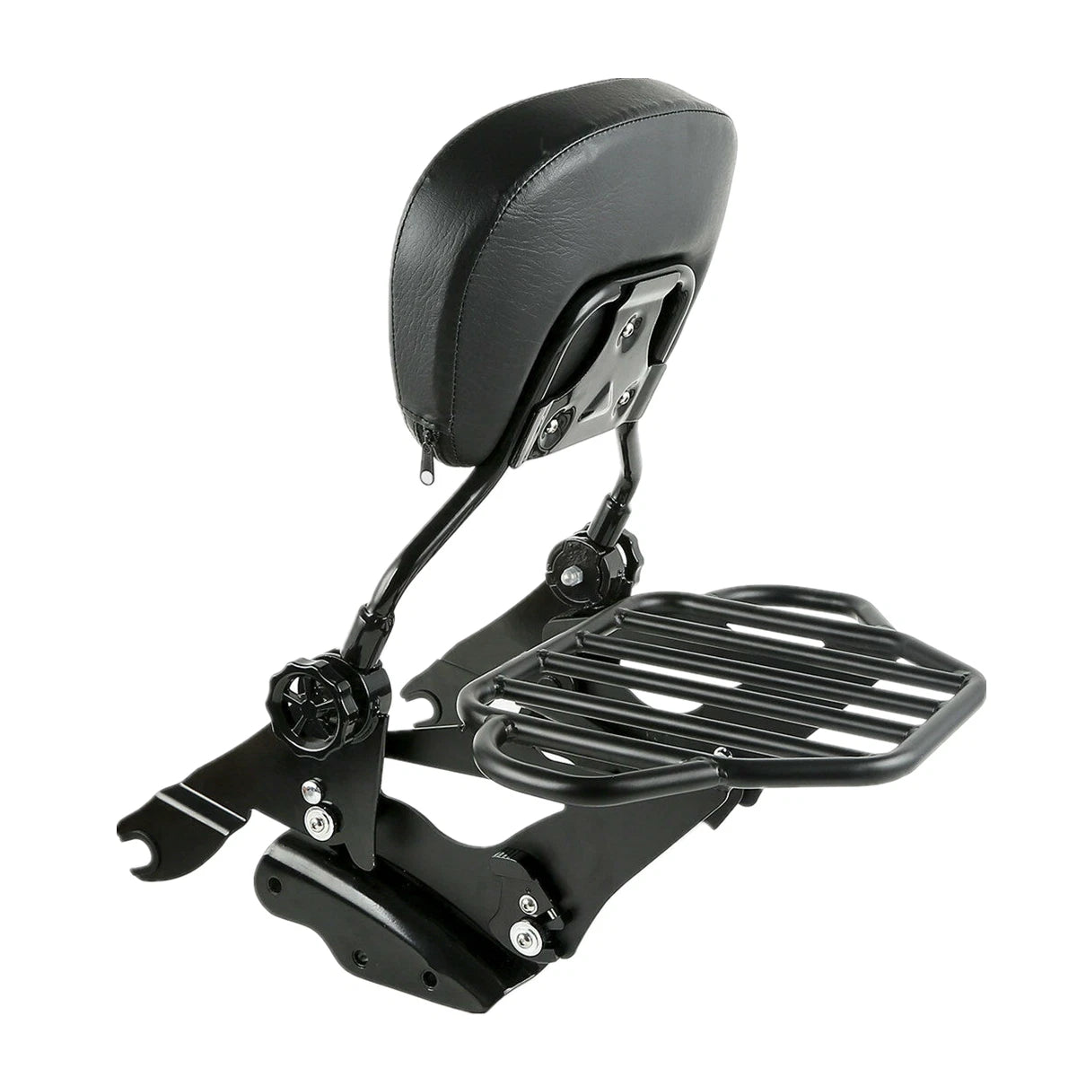Backrest Sissy Bar Luggage Rack & 4 Point Docking for Harley Touring (2009–2013)