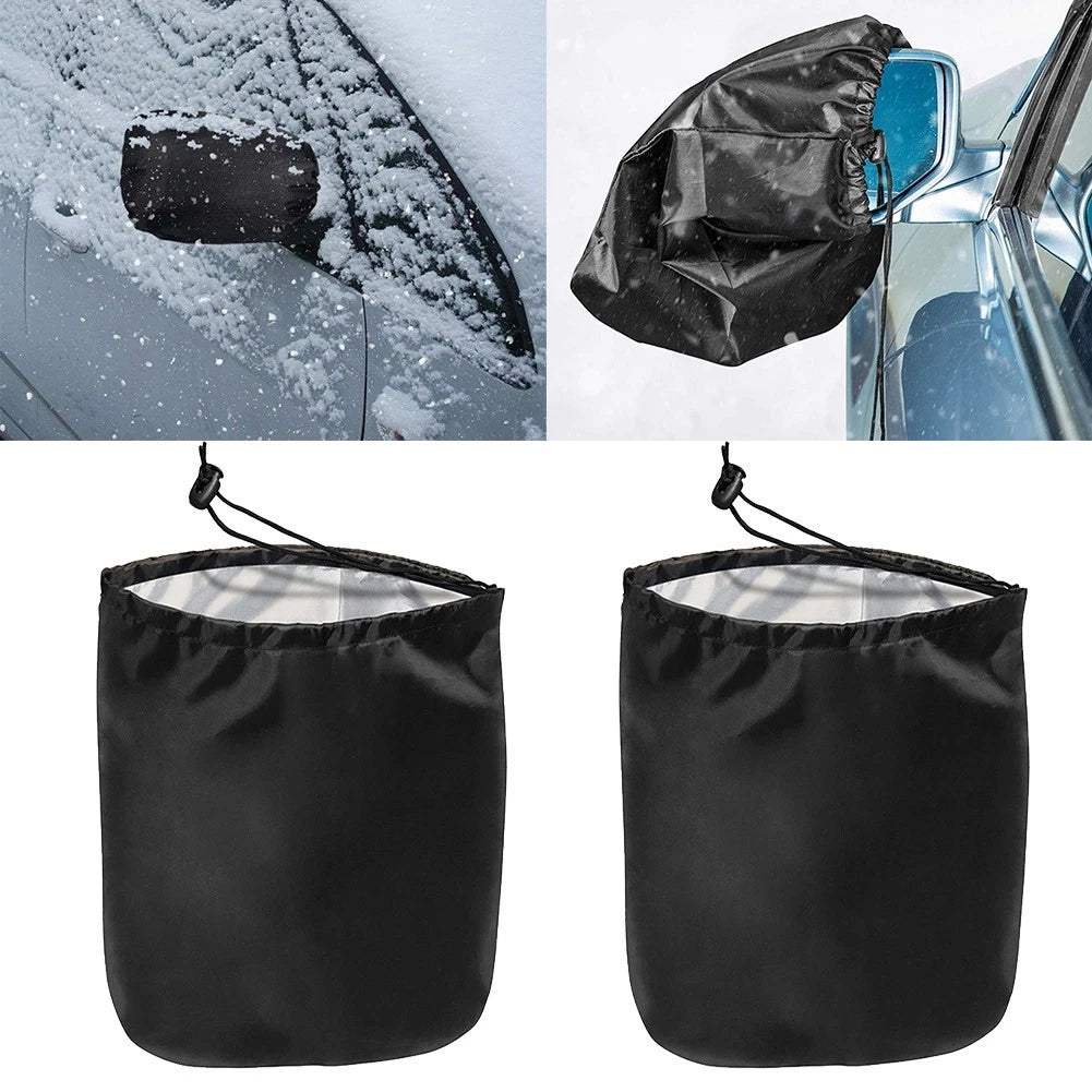 2X Car Side Mirror Covers for Winter Protection (Universal Fit)