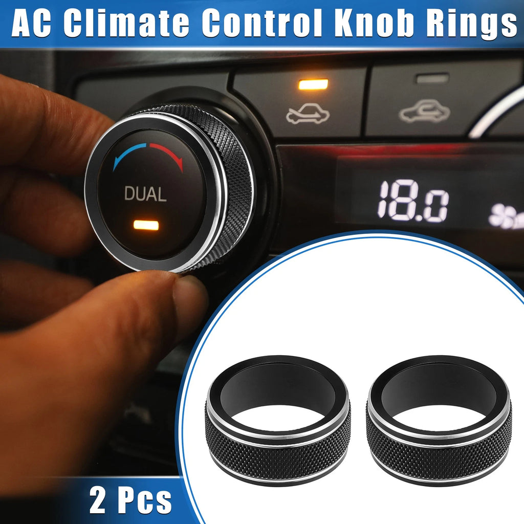 2PCS AC Climate Control Knob Rings Replacement for Toyota Camry (2021–2023)