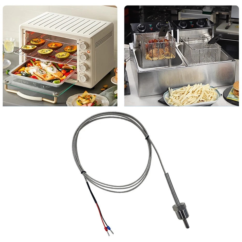 K Type Thermocouple Sensor for Ovens Fryers (High Temperature Resistant)
