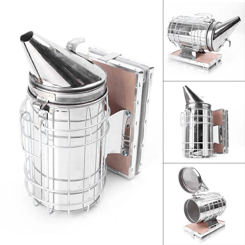 Bee Hive Smoker for Beekeeping Equipment (Small, Galvanized)