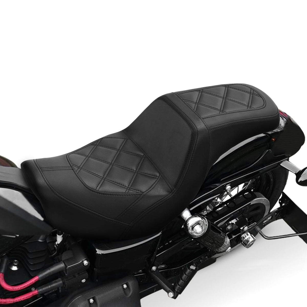 Driver Passenger Seat for Harley Dyna Super Glide FXDC FXDL FXDB (2006–2017)
