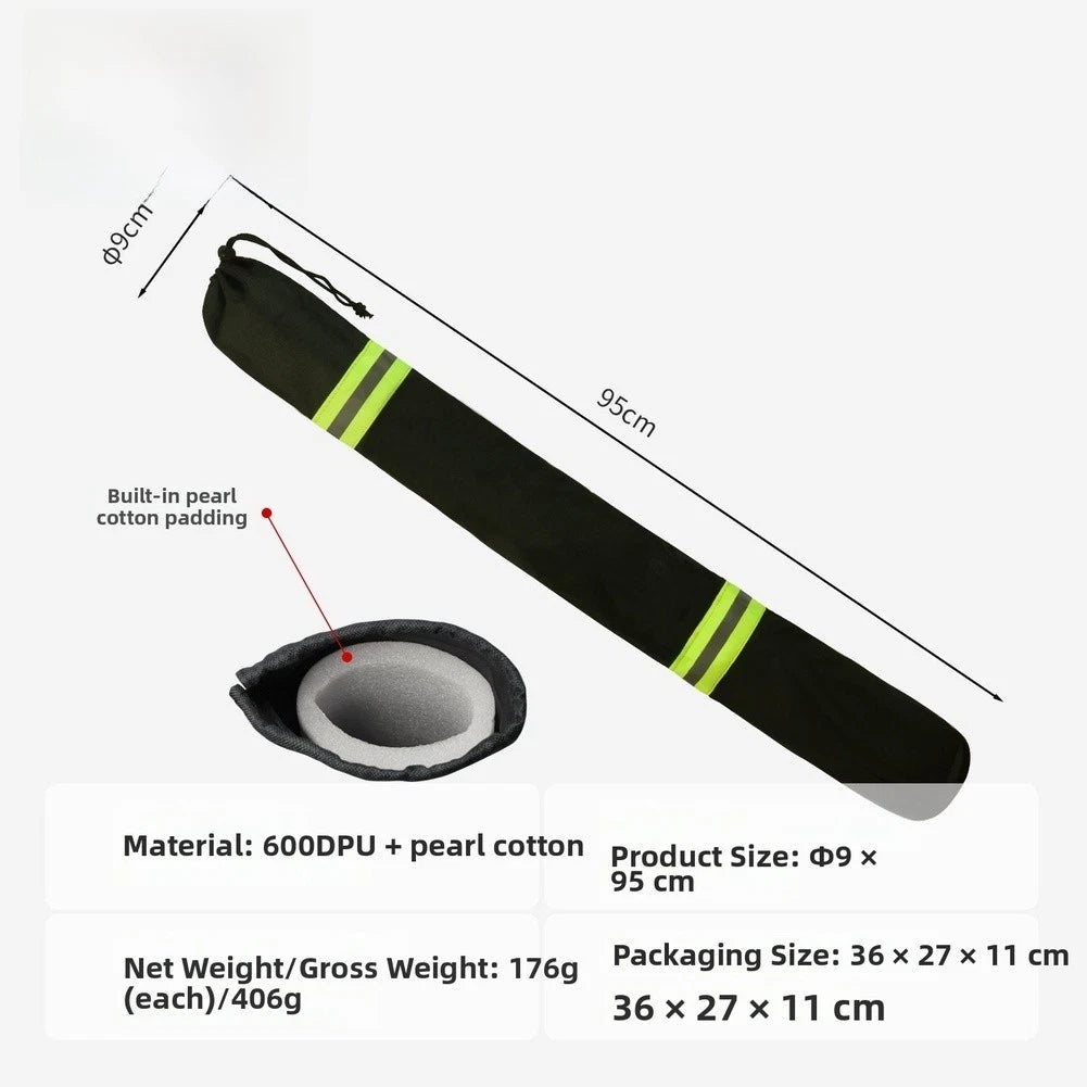 2X Yacht Trailer Guide Pole Sleeve for Marine Towing Accessory (9x95cm)