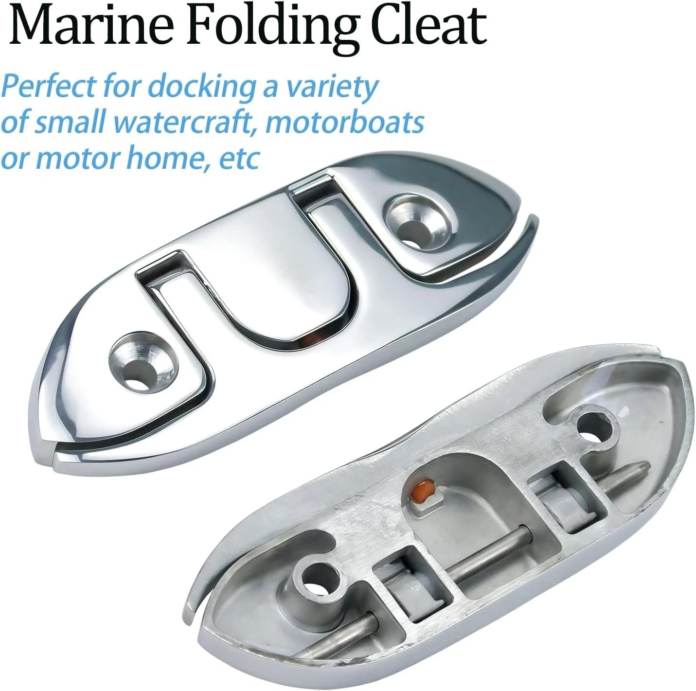 Set of 4 Folding Boat Cleats for (316 Stainless Steel)