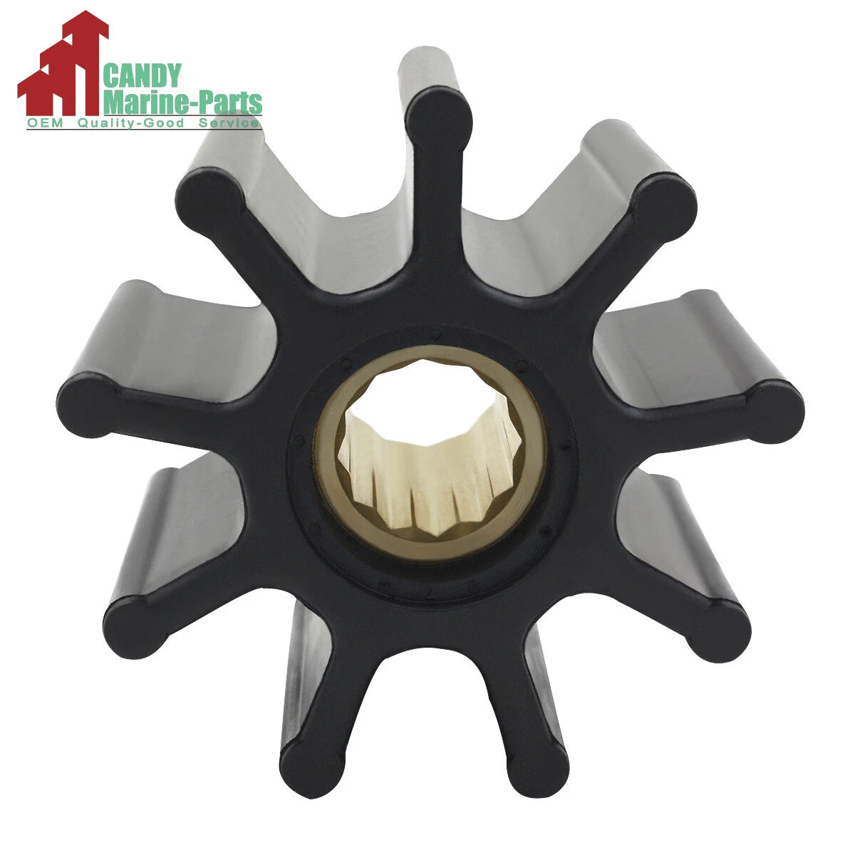 Water Pump Impeller for Yanmar F25CBC (Replaces Kashiyama SP-100, 128620-42201)