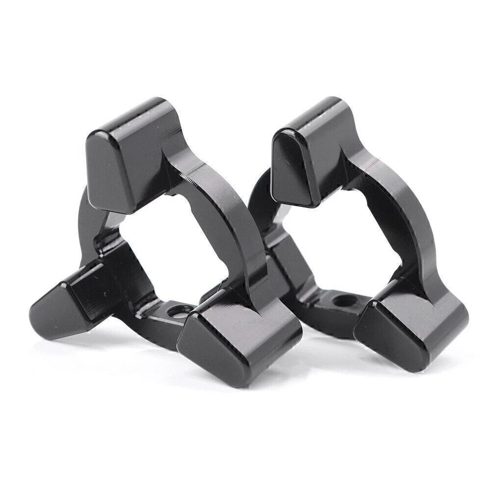 2X CNC Front Anodized Fork Preload Adjusters 19mm Universal Black
