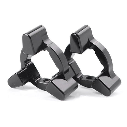 2X CNC Front Anodized Fork Preload Adjusters 19mm Universal Black