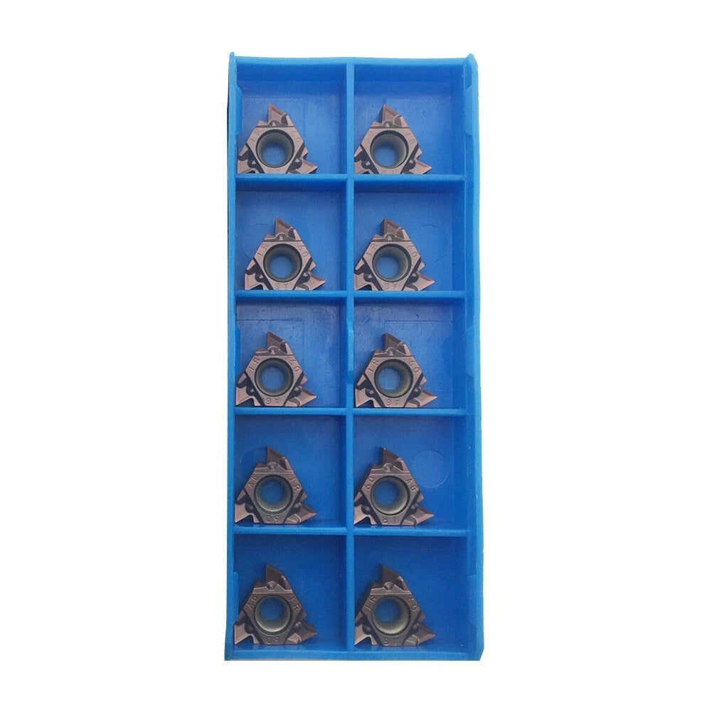 10pcs 16IR AG60 CNC Carbide-Insert Lathe Threading Inserts (16IR 3/8)