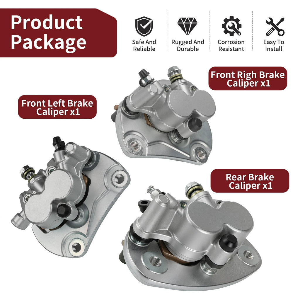 Set of 4 Brake Calipers for Can-Am Commander 800 1000 (2011–2020)