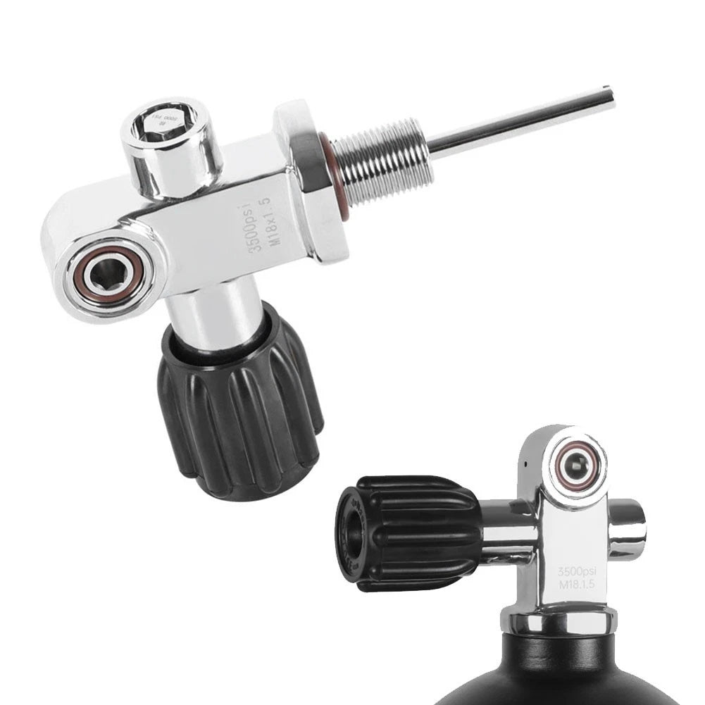 Brass Scuba Diving Tank Valve for Yoke DIN M18x1.5 Thread (250Bar)