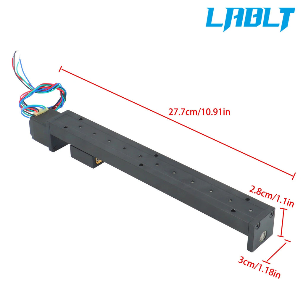 Linear Stage Actuator 8" Stroke with NEMA11 Stepper Motor DC 24V