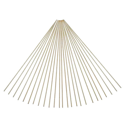 25PCS Solid Brass Brazing Rods, 1634-1661°F Temperature Range