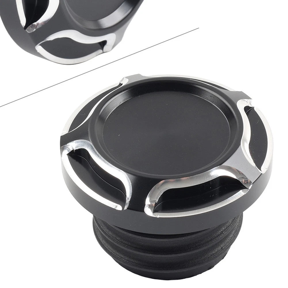 CNC Cut Gas Cap for Harley Dyna Softail (RHD, Right-hand Thread)