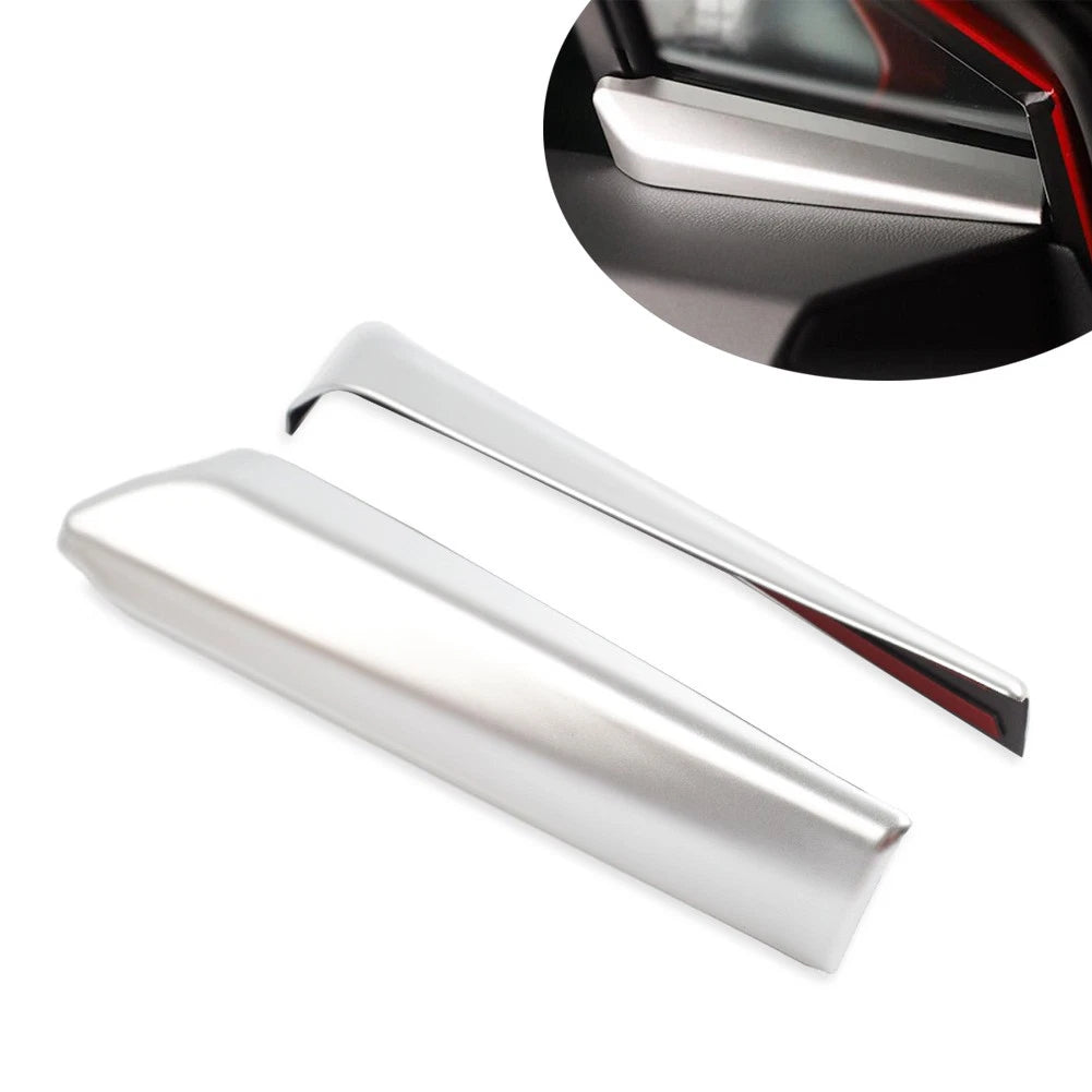 Silver Inner Front A Column Frame Triangle Molding Cover Trim for Toyota CHR (2017–2023)