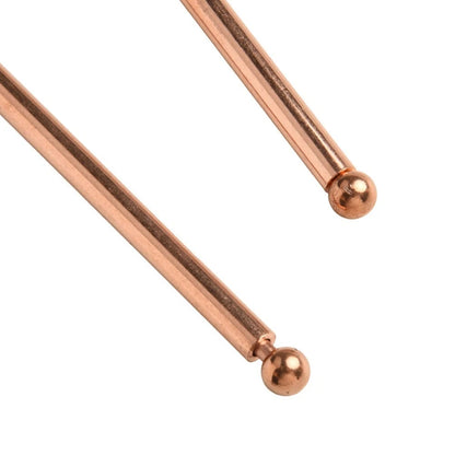 Set of 4 Brass Measuring Rods with Pendulum Tools for Energy Detection