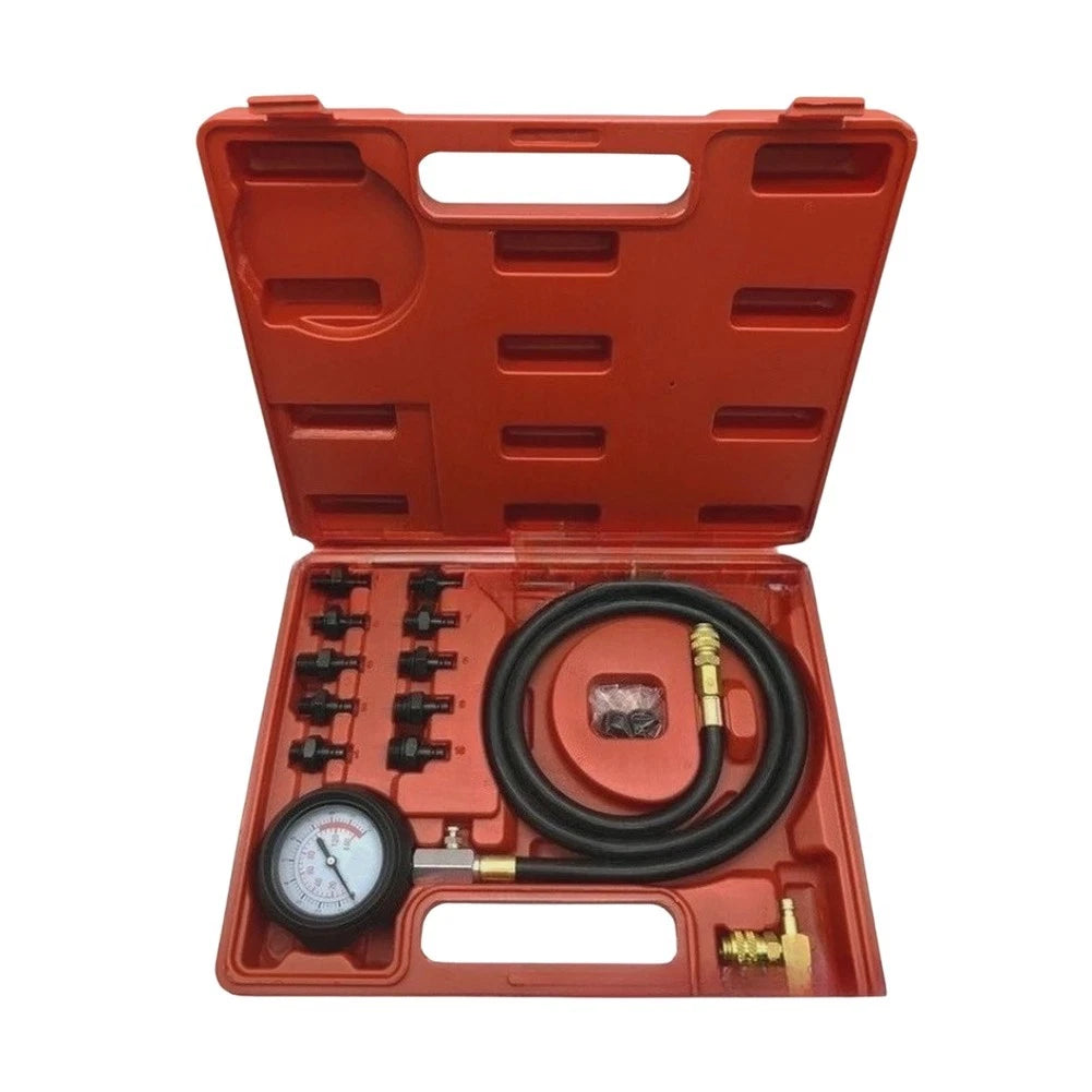 Oil Pressure Tester Kit for Universal Vehicles (Includes 10 Adapters)