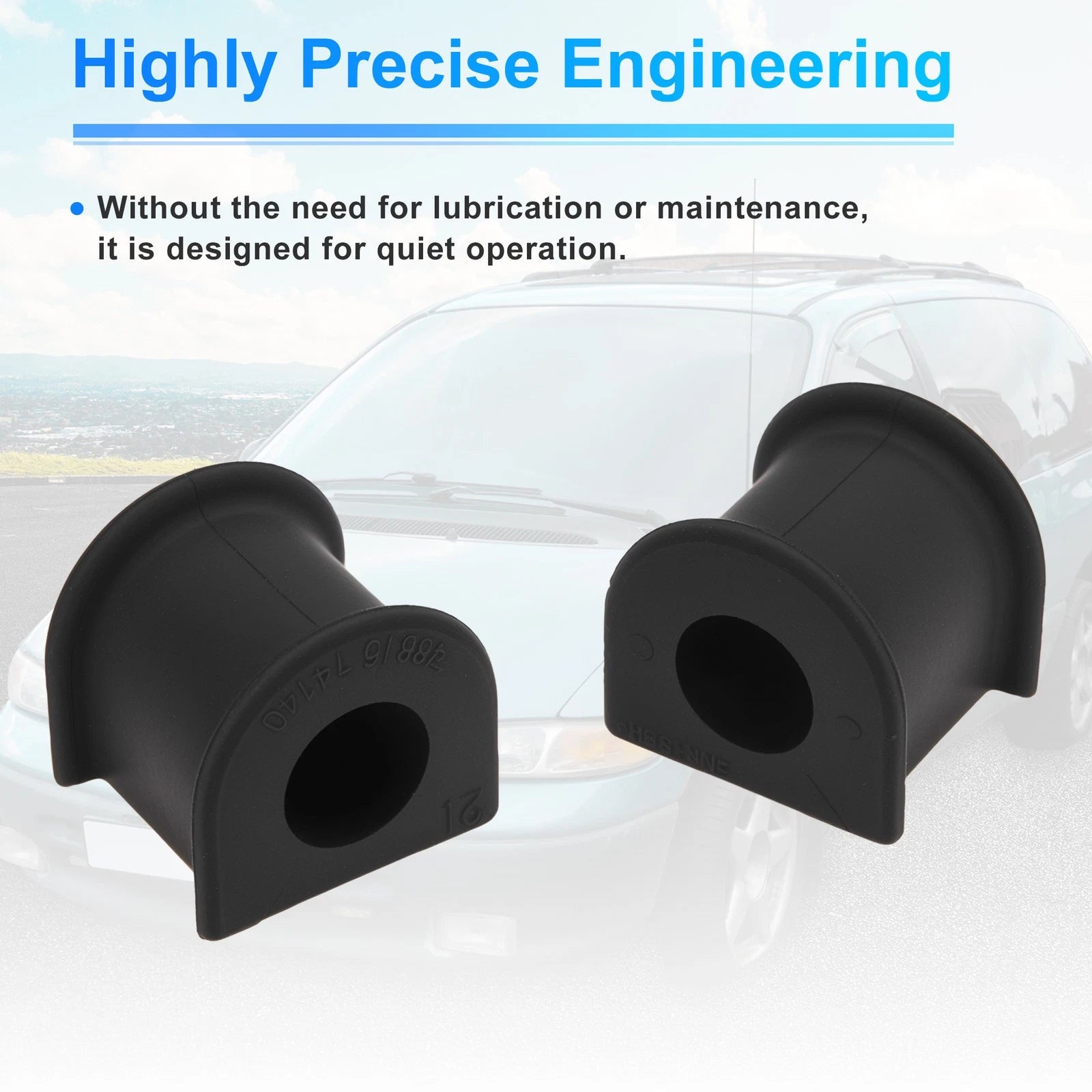 2X Front Side Stabilizer Sway Bar Bushing Kit for Toyota Corolla (1984–1987)