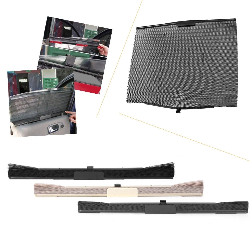 1 PCS Black Universal Car Side Window Curtain Sunshade UV Protector