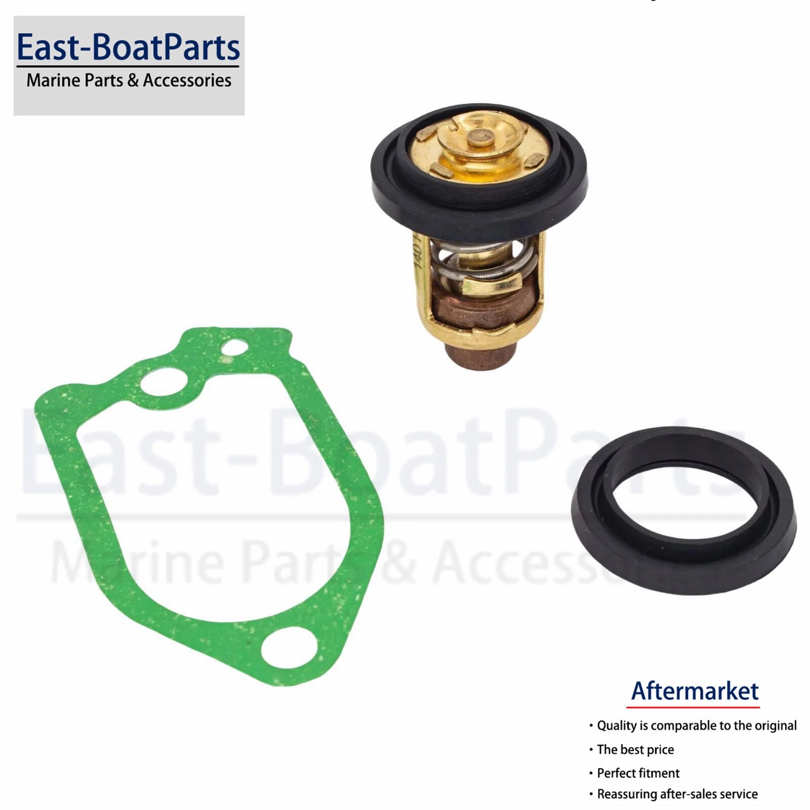 Thermostat Kit for Yamaha 2 Stroke 25HP (6F5-12411, 18-3625, 61A-12414-A0)