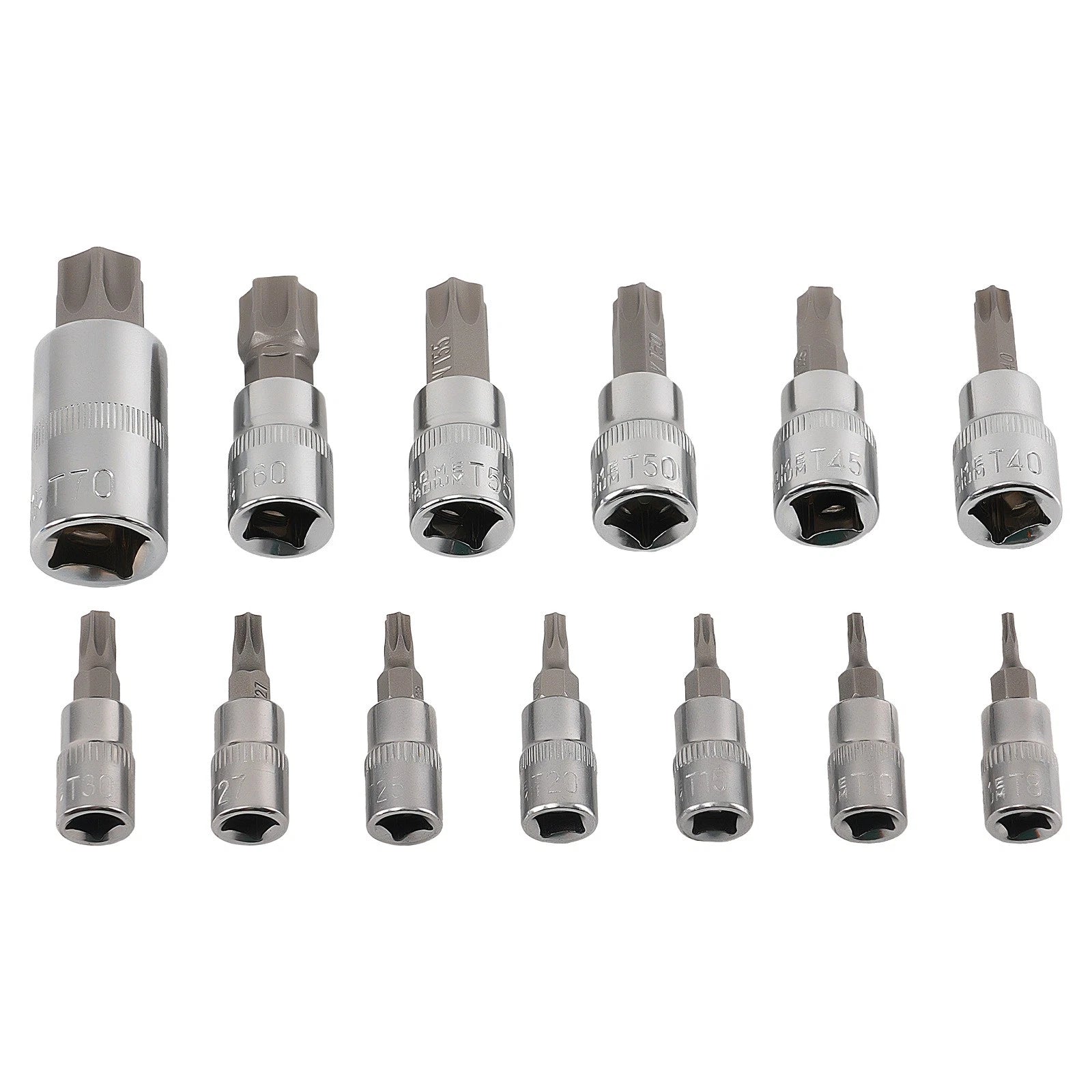 13pc Socket Set for CRV (1/4, 3/8, 1/2 Drive, T8-T70)