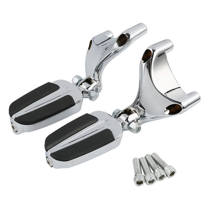 Chrome Passenger Footpegs for Harley Sportster 1200 883 (2004–2013)