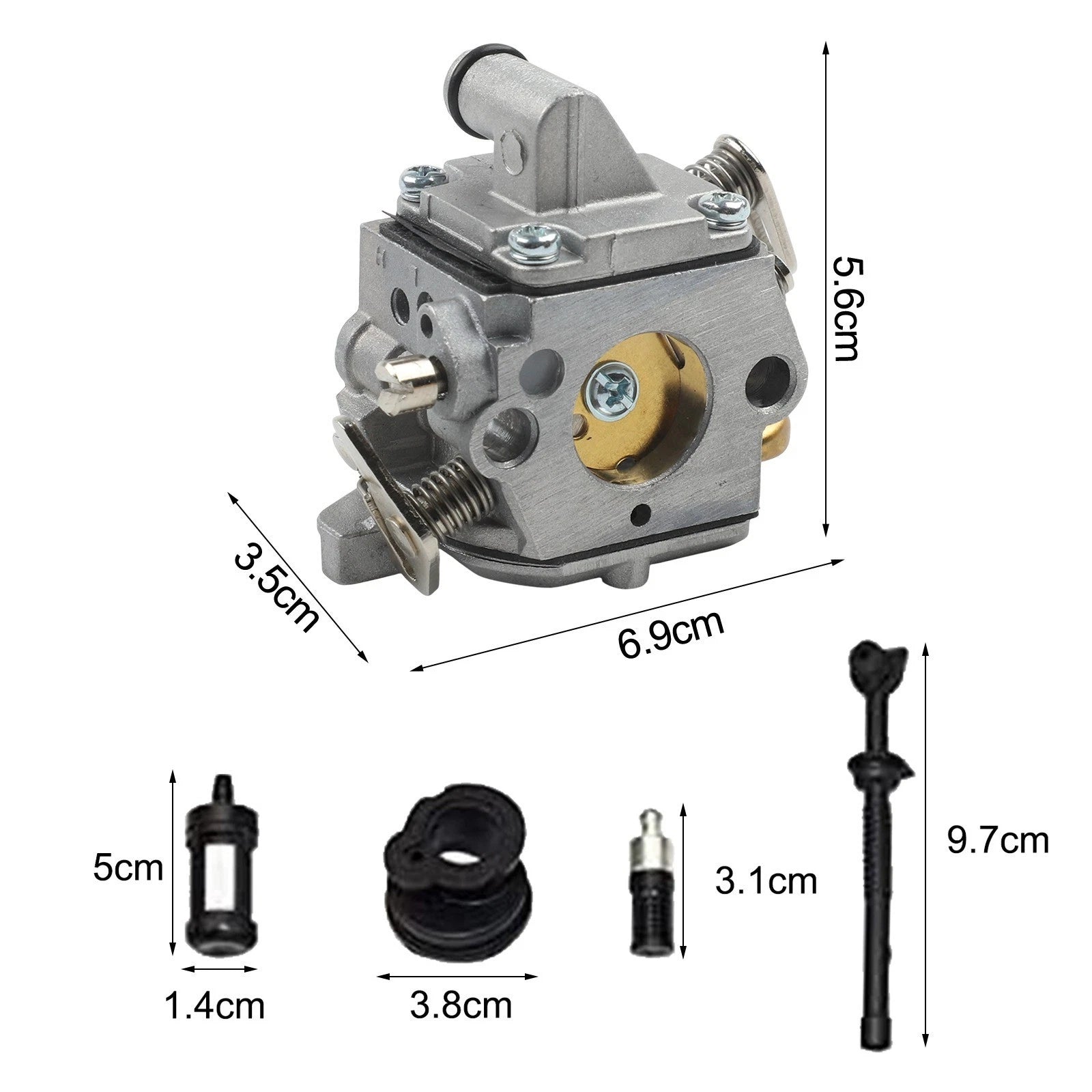 Carburetor Kit for MS170 MS180C Chainsaw (Complete Set)