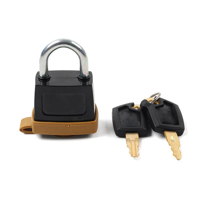 Set of 2 CAT Padlocks & 1 Fuel Cap for Caterpillar 2462641 (5P8500, 7X7700)